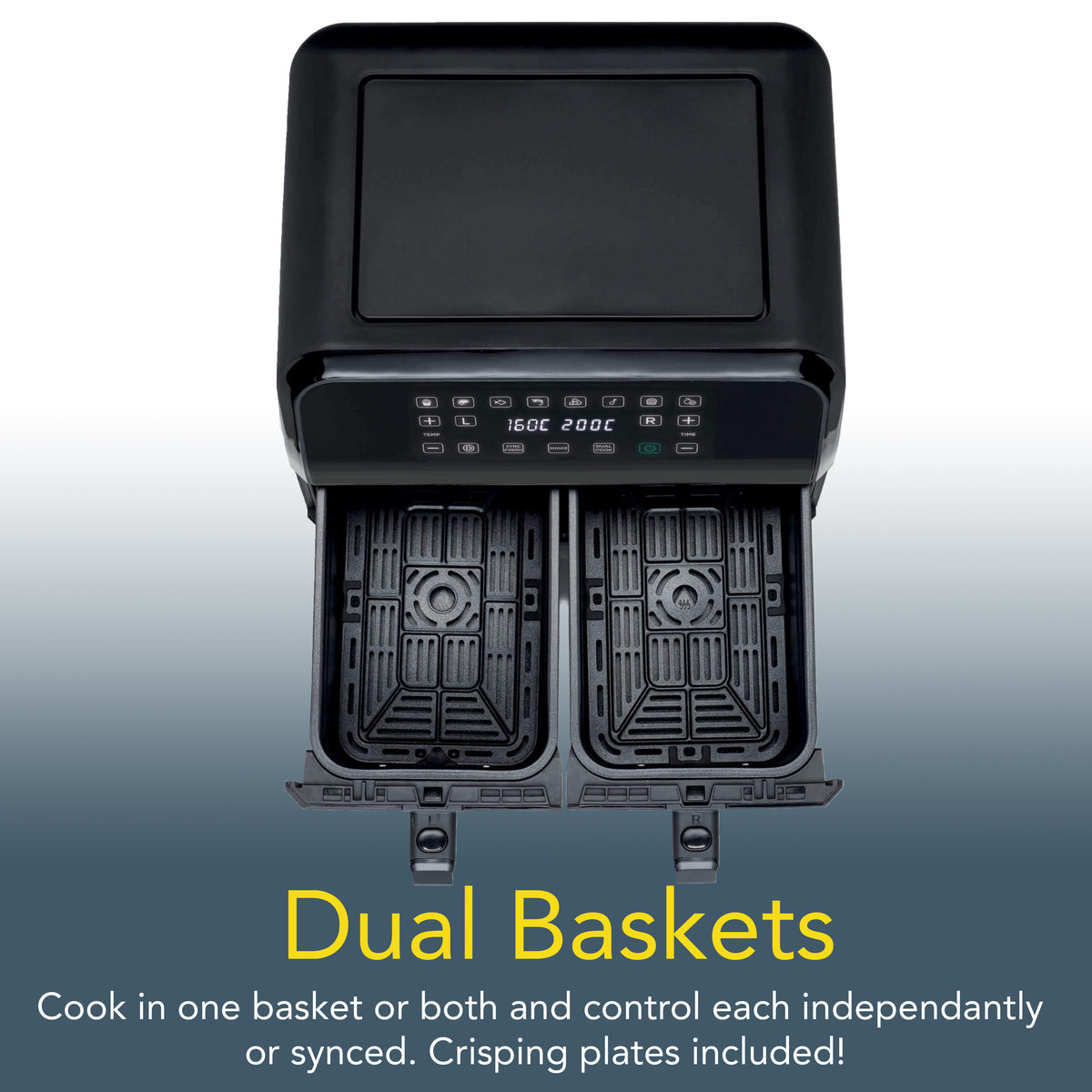 Climatik CAF400 Dual Basket Air Fryer (8L)