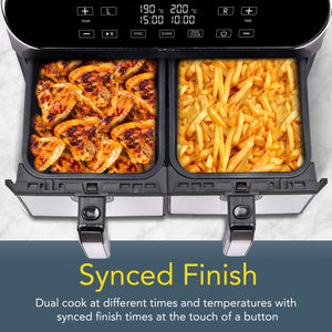 Climatik CAF-500 Dual Basket Air Fryer (8L)