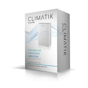 Climatik Air Purifier with True HEPA filter & real time Air Purification Indicators