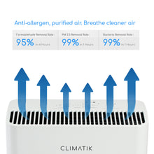 Load image into Gallery viewer, Climatik Air Purifier with True HEPA filter &amp; real time Air Purification Indicators